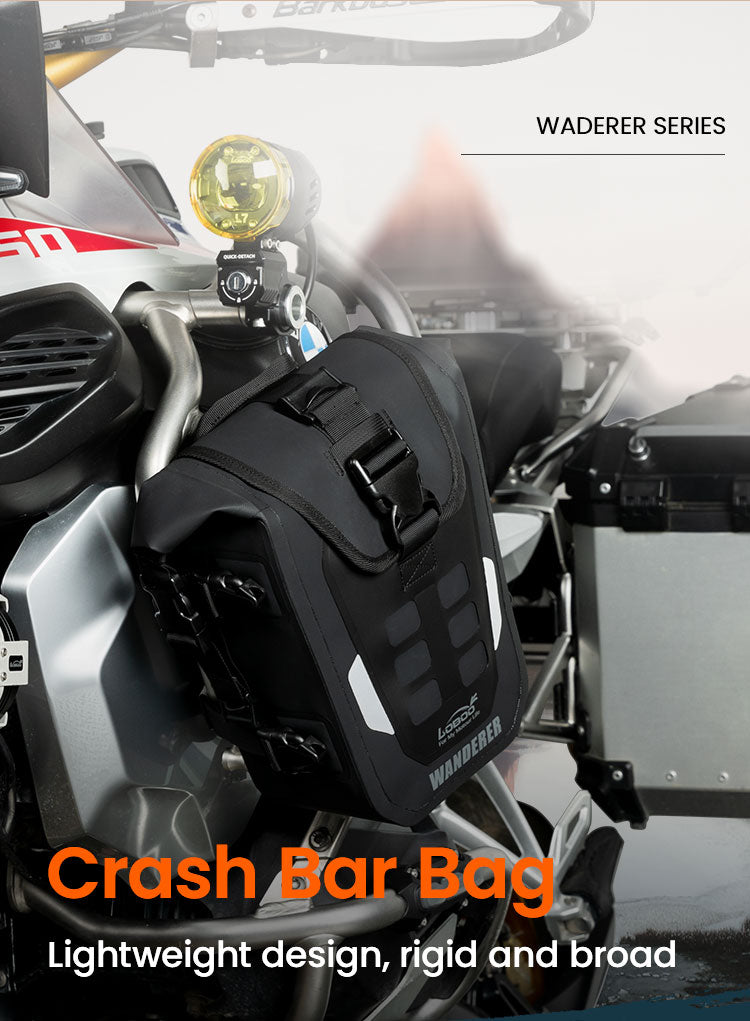 LOBOO Wanderer Crash Bar Bags 6L (BHGB11T) | AYS Motors
