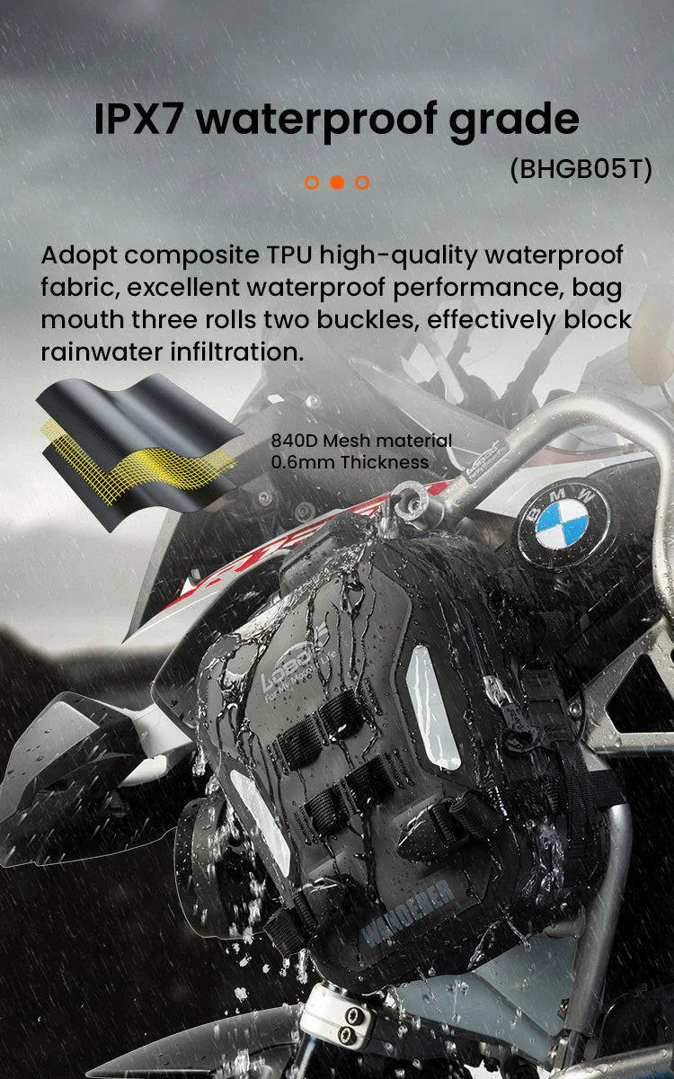 LOBOO Wanderer Inflatable Crash Bar Bag (BHGB05T) | AYS Motors
