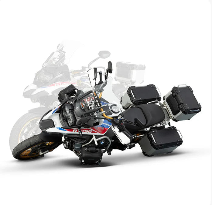 LOBOO „Rider Essentials“ Adventure Bundle – Aufblasbare Sturzbügeltasche & Faltbarer Helm-Rucksack