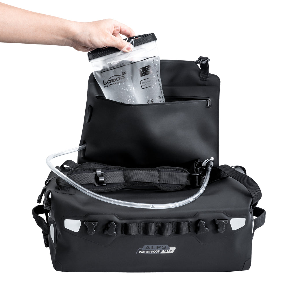 LOBOO Alps Serie 18L TPU Wasserdichte Hecktasche – Der ultimative Allwetter-Tourenbegleiter