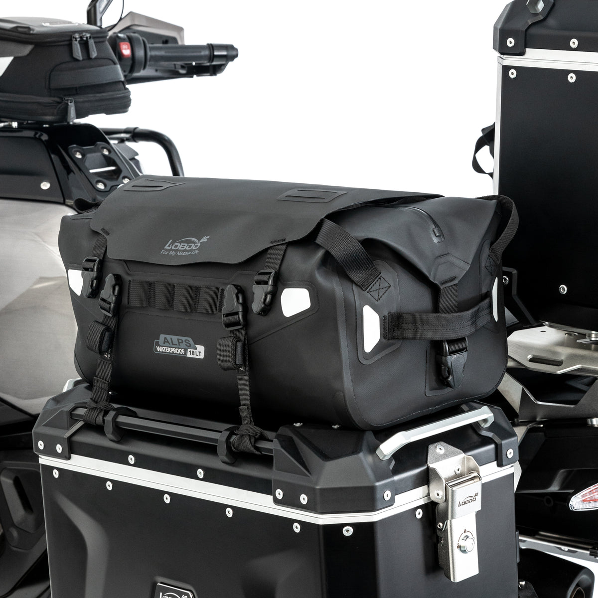 LOBOO Alps Serie 18L TPU Wasserdichte Hecktasche – Der ultimative Allwetter-Tourenbegleiter