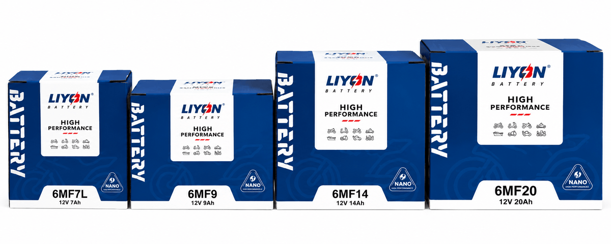 YTX9-BS Motorradbatterie 12V 9Ah | LIYON Schweiz