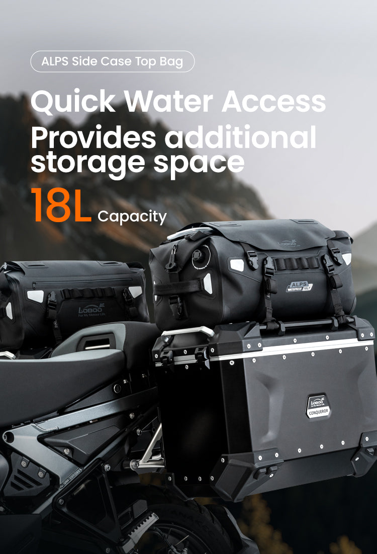 LOBOO Alps Serie 18L TPU Wasserdichte Hecktasche – Der ultimative Allwetter-Tourenbegleiter