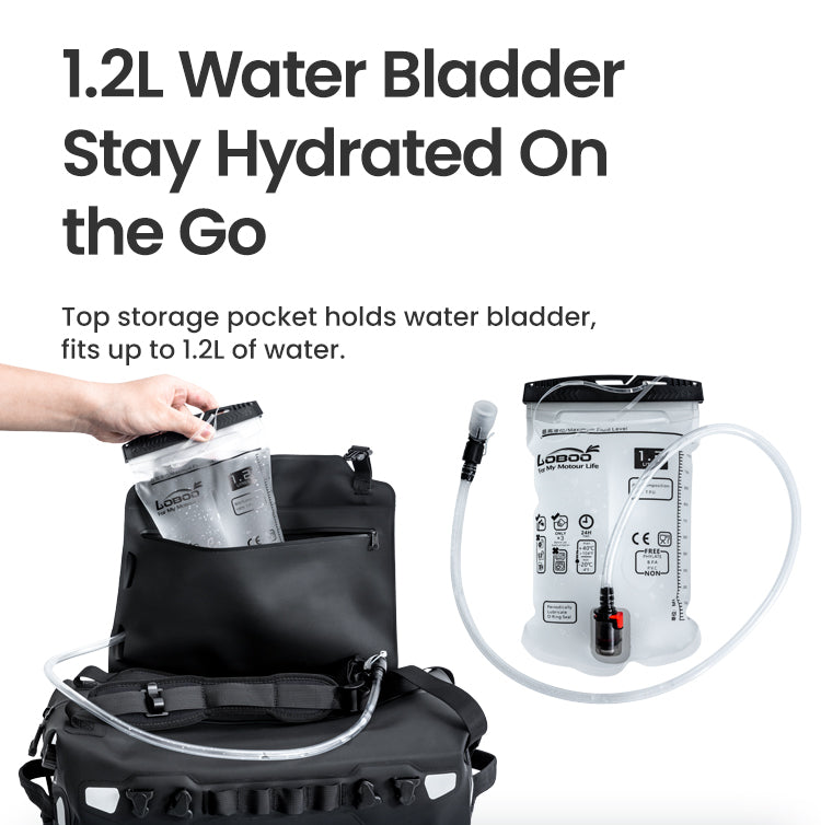LOBOO Alps Serie 18L TPU Wasserdichte Hecktasche – Der ultimative Allwetter-Tourenbegleiter