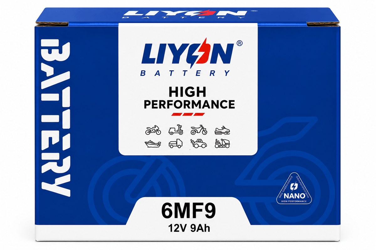 YTX9-BS Motorradbatterie 12V 9Ah | LIYON Schweiz