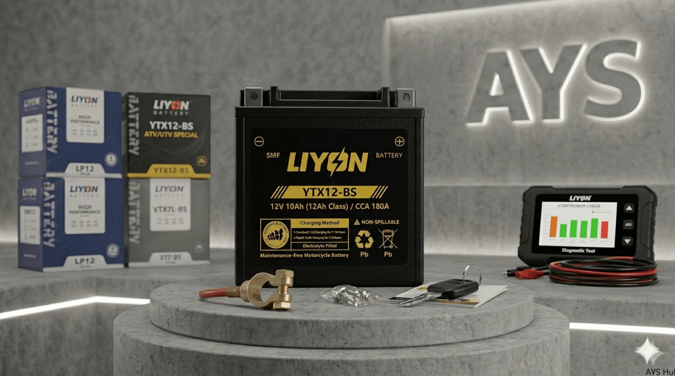 LIYON YTX12-BS - Power & Agilität für Sport-Quads und Mid-Size ATVs
