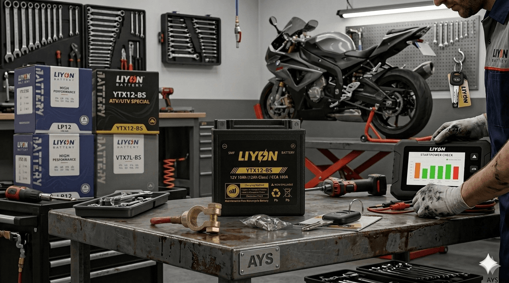 LIYON YTX12-BS - Power & Agilität für Sport-Quads und Mid-Size ATVs