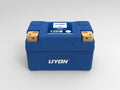 LIYON LP16 Lithium Motorradbatterie blau 12,8V 6Ah 600A Startstrom