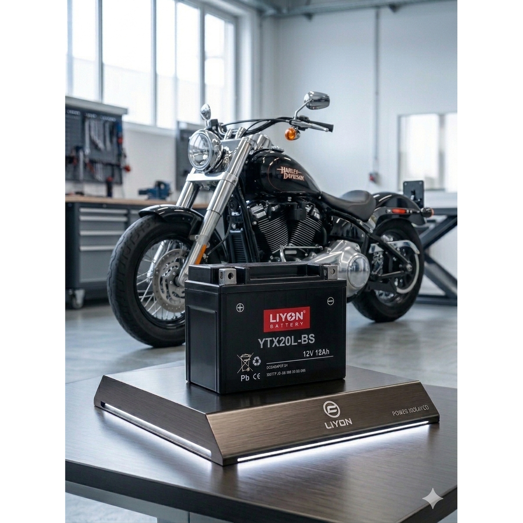 LIYON 12V 20Ah AGM Motorradbatterie YTX20L-BS