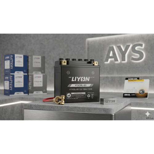 LIYON 6MF20 YTX20L-BS Motorradbatterie 12V 20Ah AGM