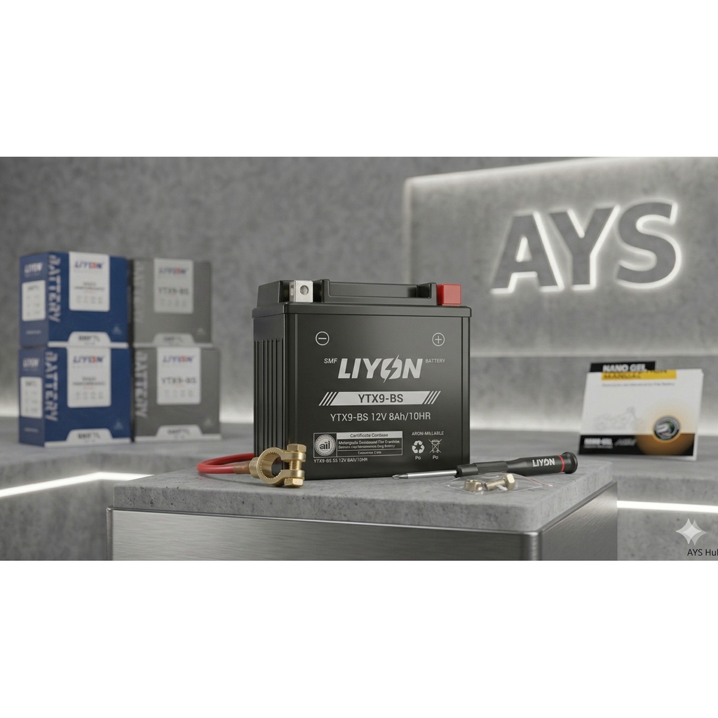 LIYON 6MF9 YTX9-BS Motorradbatterie 12V 9Ah AGM