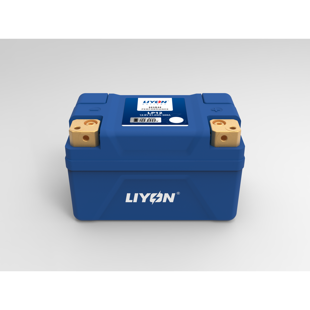 LIYON LP12 Lithium Motorradbatterie (4Ah) – Ultra-Leichtbau | AYS