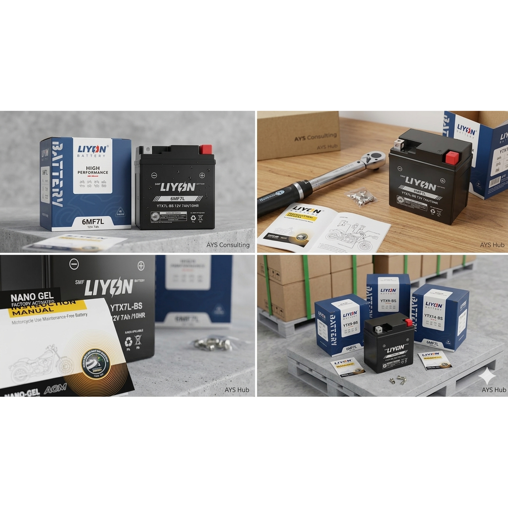 YTX7L-BS Ersatz LIYON 6MF7L AGM Batterie
