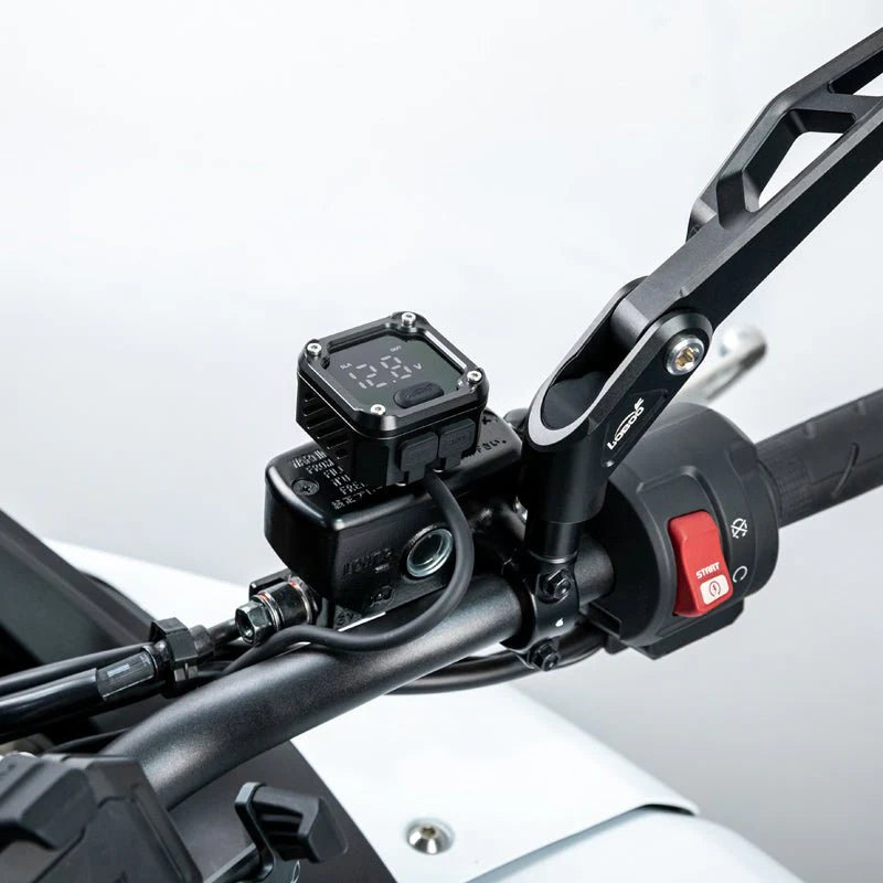 LOBOOC36 Bi-Directional Motorcycle Charger – 100W PD Fast Charging, Real-Time Voltage Display, IP67, Lead-Acid Repair