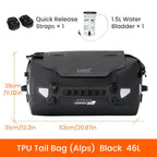 LOBOO Alps Series 46L TPU Waterproof Tail Bag – The Ultimate All-Weather Touring Companion