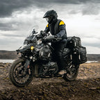LOBOO Alps Aufblasbare Wasserdichte Seitentaschen (23L/30L) — Stoßdämpfendes Soft-Pannier-System mit Diebstahlsicherung für Motorrad-Adventure-Touren