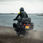 LOBOO Alps Aufblasbare Wasserdichte Seitentaschen (23L/30L) — Stoßdämpfendes Soft-Pannier-System mit Diebstahlsicherung für Motorrad-Adventure-Touren