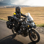 LOBOO Alps Aufblasbare Wasserdichte Seitentaschen (23L/30L) — Stoßdämpfendes Soft-Pannier-System mit Diebstahlsicherung für Motorrad-Adventure-Touren