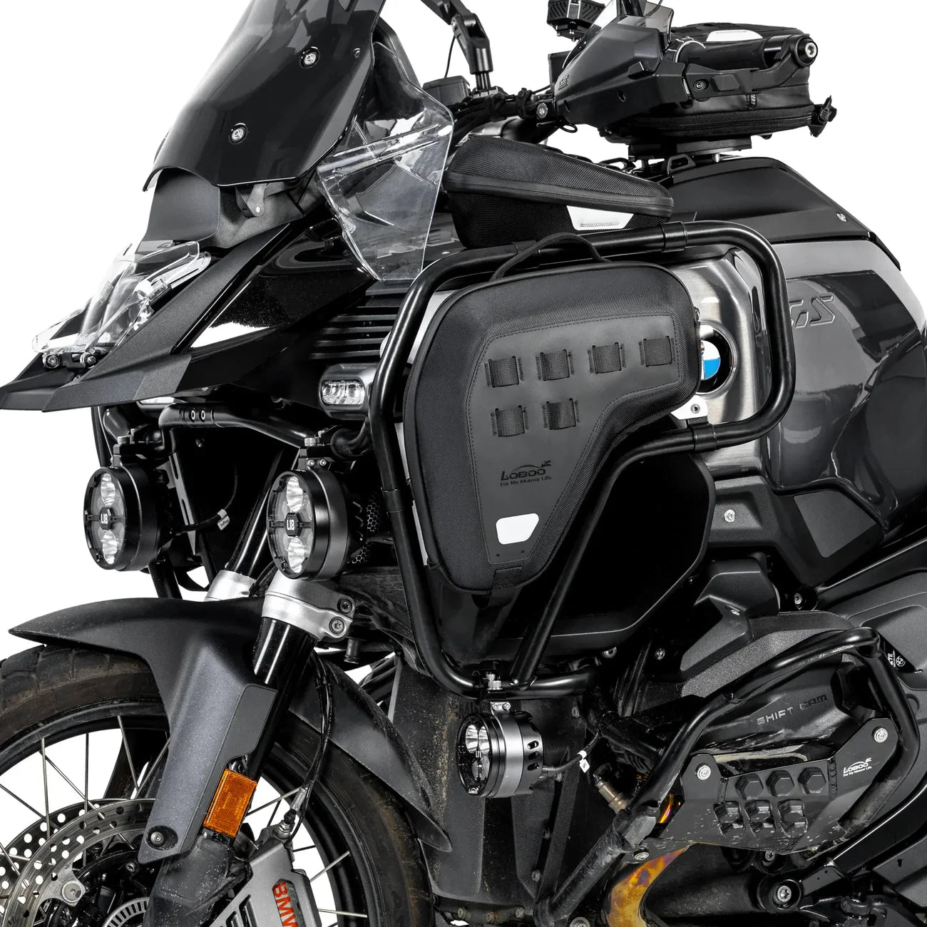 Sacs de crash barres LOBOO (paire de 5L) pour BMW R1300GS Adventure (2024+) – Sacs rigides antivol en EVA