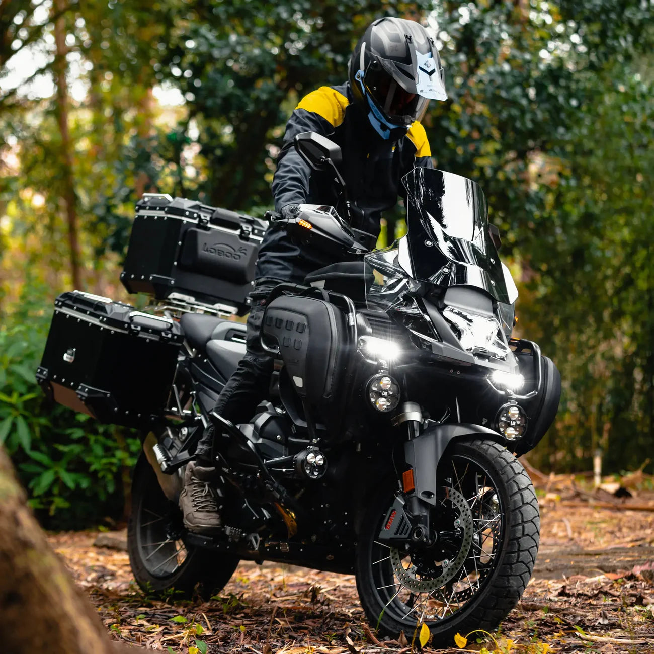 LOBOO Sturzbügeltaschen (5L Paar) für BMW R1300GS Adventure (2024+) – Diebstahlgeschützte EVA-Hartschalen-Taschen
