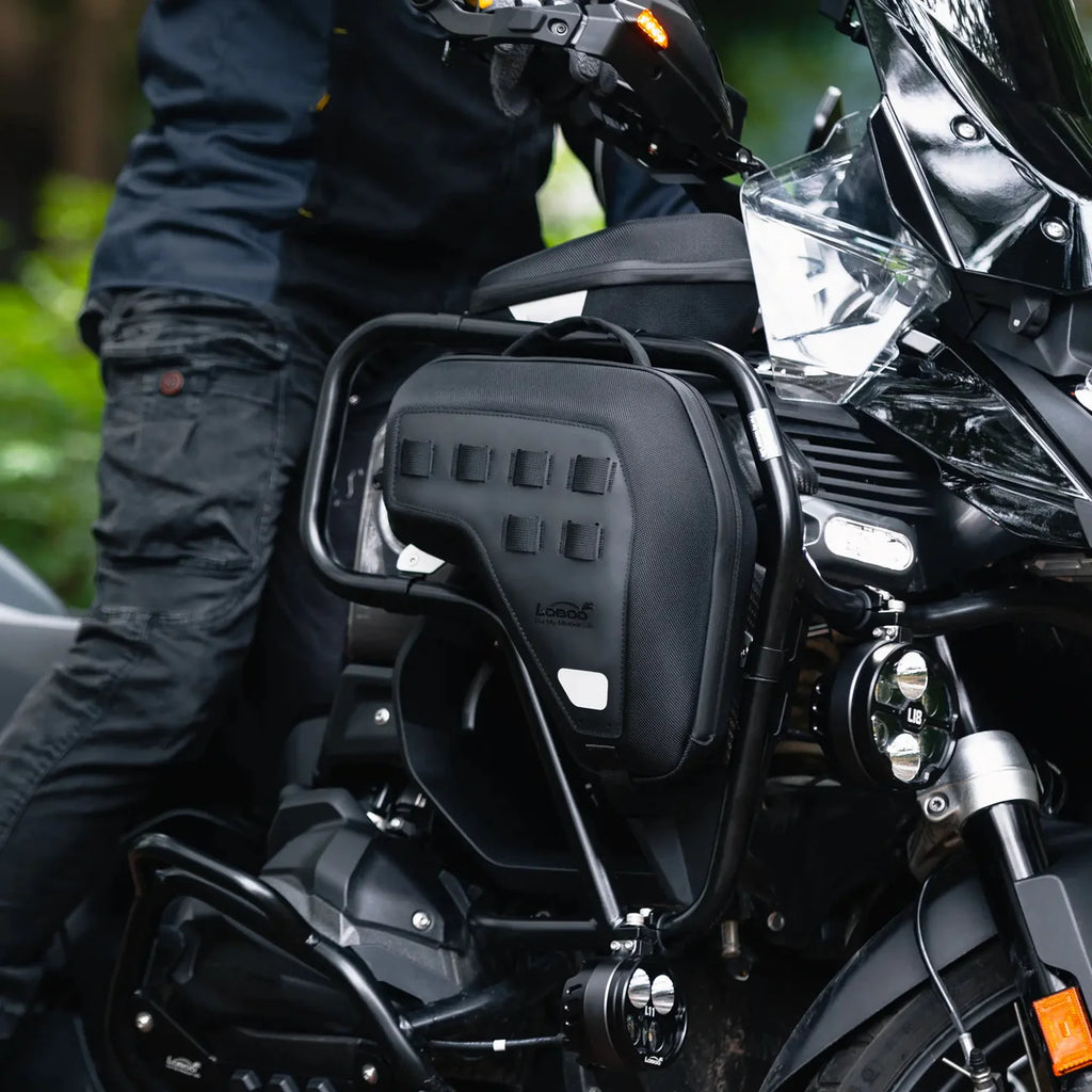 Sacs de crash barres LOBOO (paire de 5L) pour BMW R1300GS Adventure (2024+) – Sacs rigides antivol en EVA