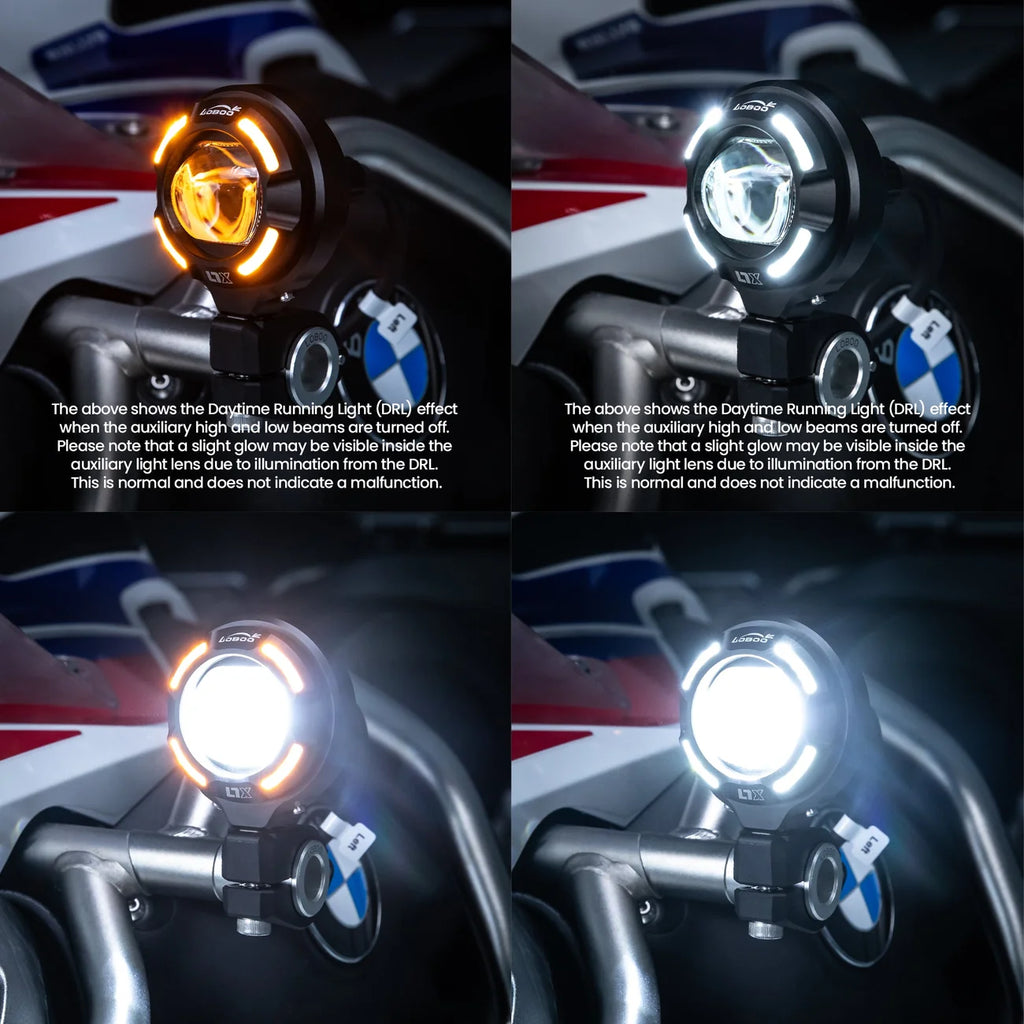 LOBOO L7X LED Zusatzscheinwerfer Motorrad – High & Low Beam