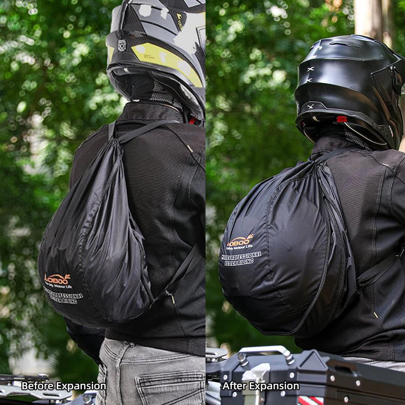 LOBOO Faltbarer Helm-Rucksack – Kompakt verpackt, maximal funktional