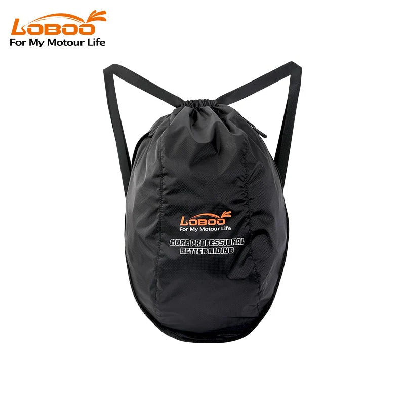 LOBOO „Rider Essentials“ Adventure Bundle – Aufblasbare Sturzbügeltasche & Faltbarer Helm-Rucksack