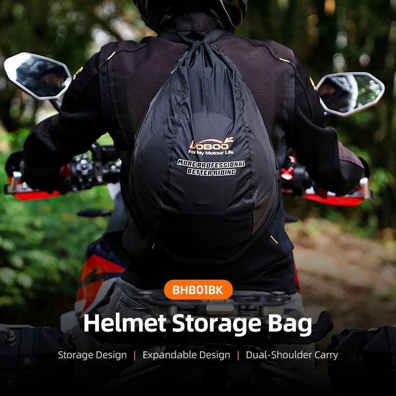 LOBOO Faltbarer Helm-Rucksack – Kompakt verpackt, maximal funktional