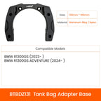 LOBOO BTB10SBK Quick-Lock Tankrucksack (Erweiterbar, 4.5L – 6.5L) – 2520D Ballistic Nylon Adventure-Gepäck
