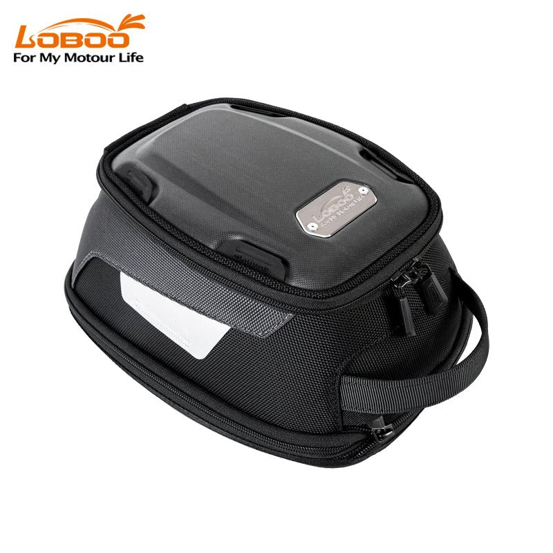 LOBOO BTB10SBK Quick-Lock Tankrucksack (Erweiterbar, 4.5L – 6.5L) – 2520D Ballistic Nylon Adventure-Gepäck