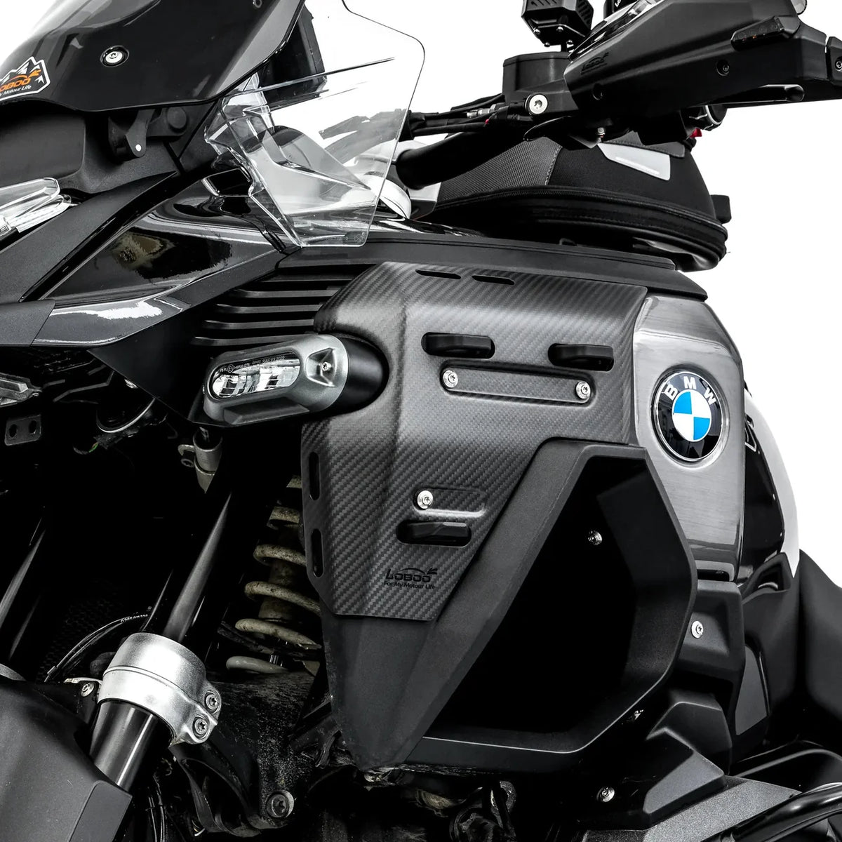 LOBOO Carbon Kühlerschutz für BMW R 1300 GS Adventure – Echtcarbon