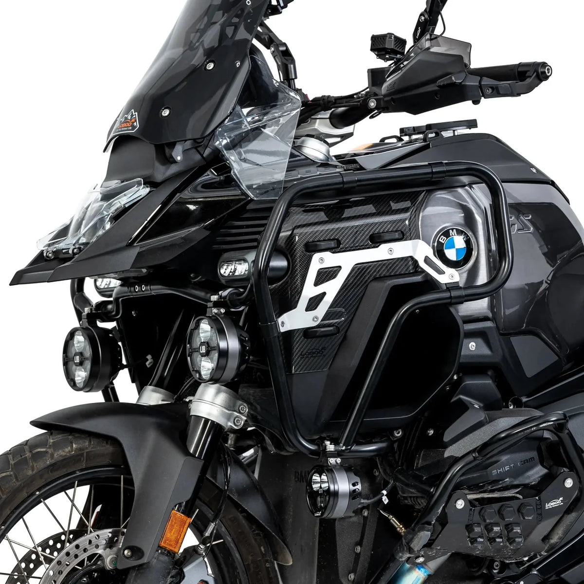 LOBOO Carbon Kühlerschutz für BMW R 1300 GS Adventure – Echtcarbon