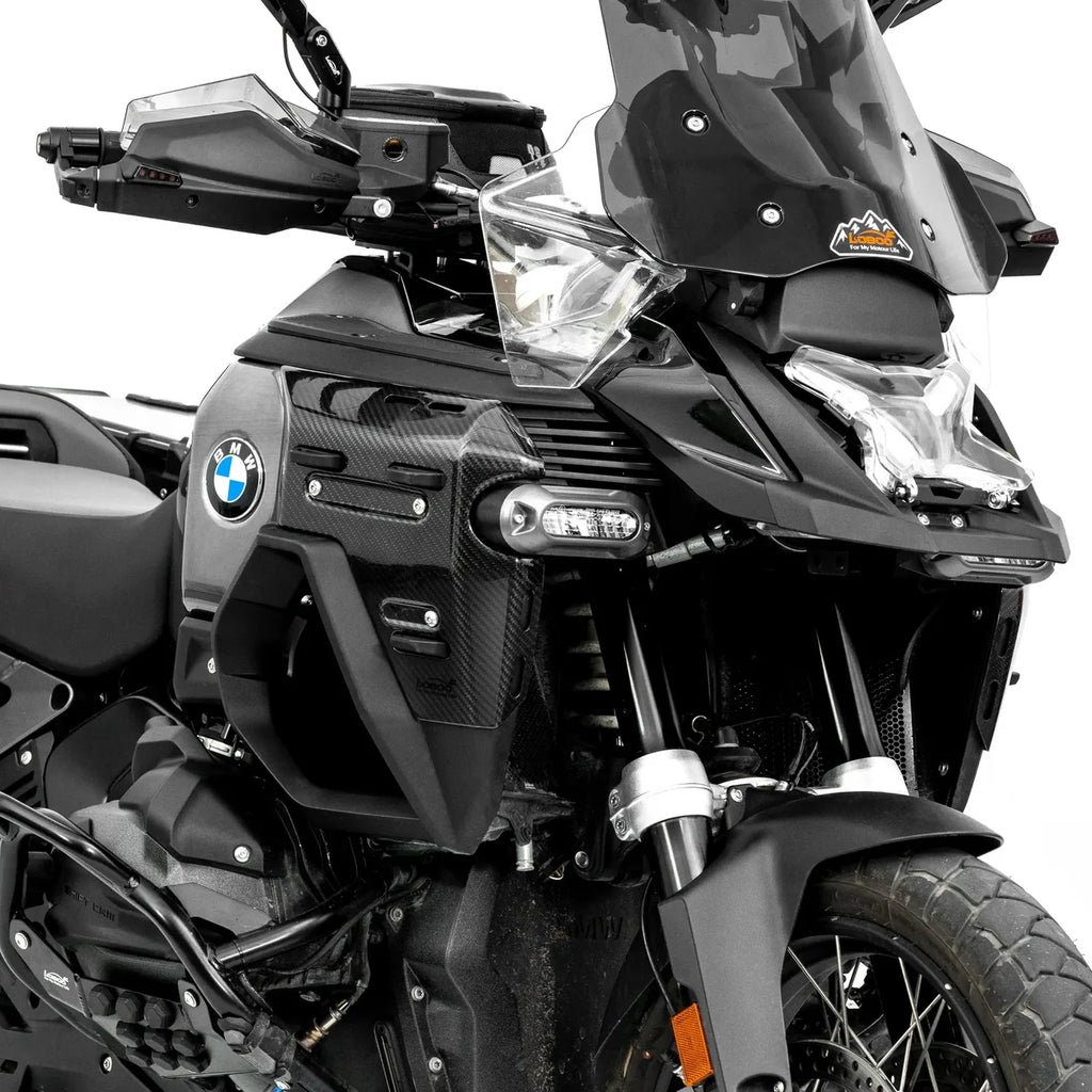 LOBOO Carbon Kühlerschutz für BMW R 1300 GS Adventure – Echtcarbon