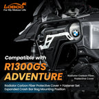 LOBOO Carbon Kühlerschutz für BMW R 1300 GS Adventure – Echtcarbon