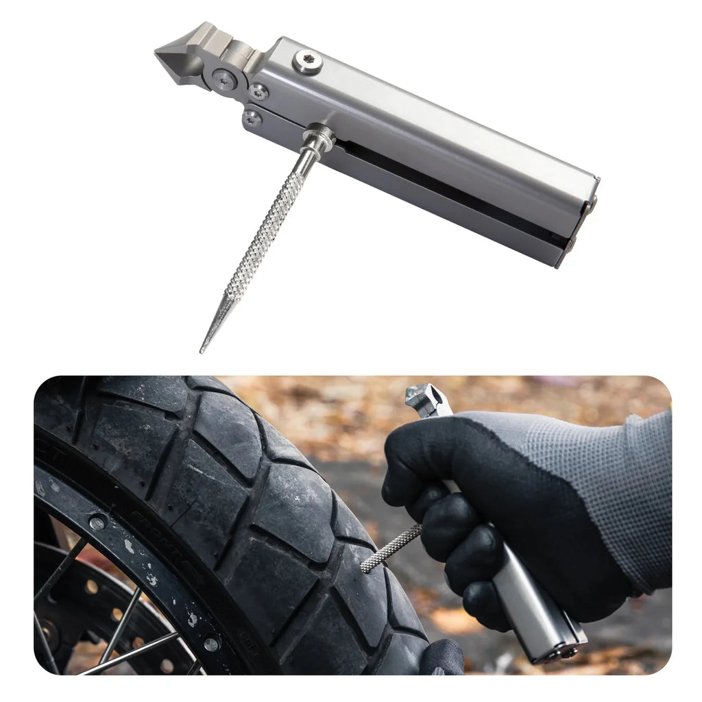 LOBOO T10 Multitool — Das kompakte All-in-One Reifen-Reparaturset für Adventure- & Reiseenduro-Touren