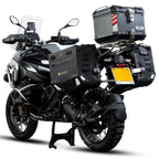 LOBOO Wanderer Wasserdichte Seitentaschen (40L/40L) — Kompaktes Quick-Release Soft-Pannier-System mit MOLLE-Erweiterung für Motorrad-Adventure-Touren