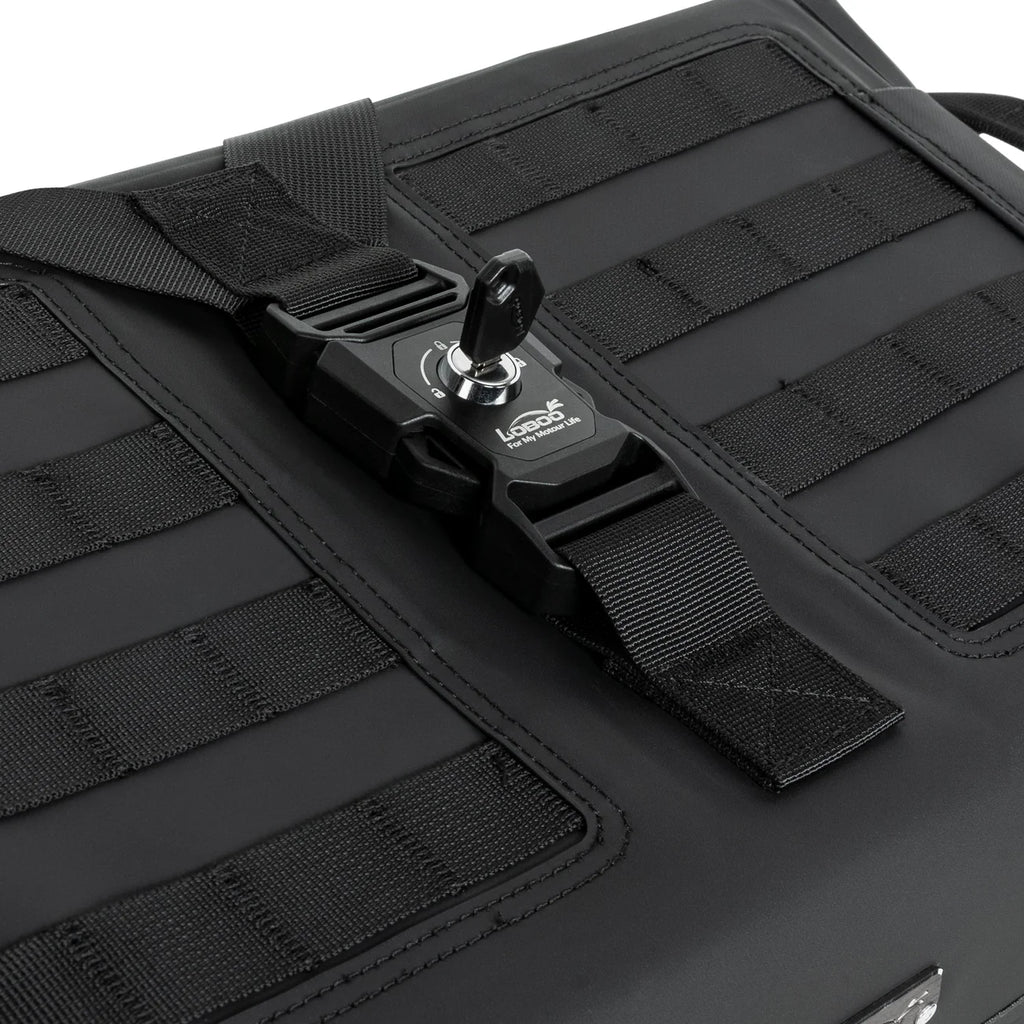 LOBOO Wanderer Wasserdichte Seitentaschen (40L/40L) — Kompaktes Quick-Release Soft-Pannier-System mit MOLLE-Erweiterung für Motorrad-Adventure-Touren