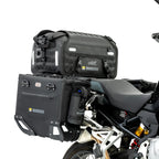 LOBOO Wanderer Wasserdichte Seitentaschen (40L/40L) — Kompaktes Quick-Release Soft-Pannier-System mit MOLLE-Erweiterung für Motorrad-Adventure-Touren