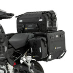 LOBOO Wanderer Wasserdichte Seitentaschen (40L/40L) — Kompaktes Quick-Release Soft-Pannier-System mit MOLLE-Erweiterung für Motorrad-Adventure-Touren