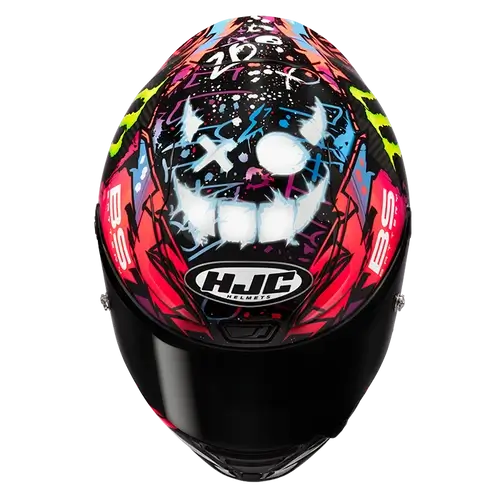 HJC RPHA 1 V2 Carbon Funky Diablo MC8 – FIM Racing Motorradhelm