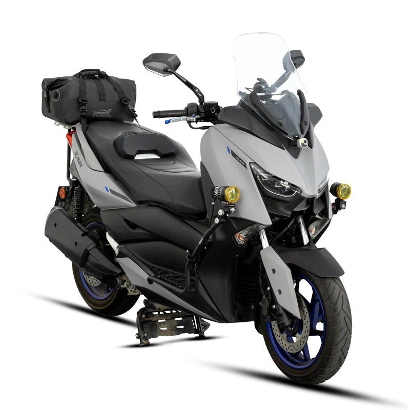 LOBOO 20L Magnetische Roll-Top Motorrad Hecktasche – IPX6 Wasserdichte Dry Duffel mit Entlüftungsventil