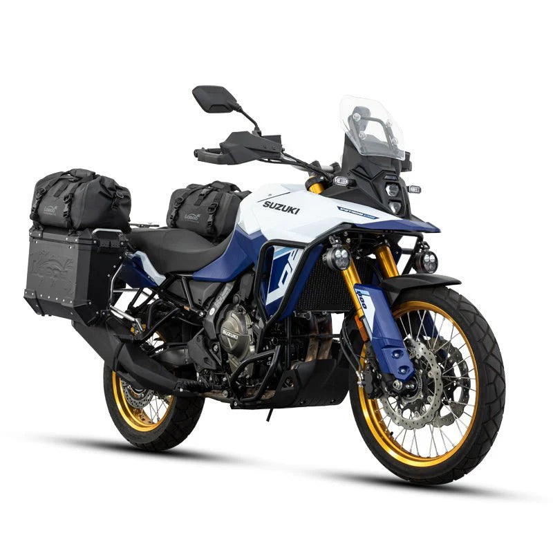 LOBOO 20L Magnetische Roll-Top Motorrad Hecktasche – IPX6 Wasserdichte Dry Duffel mit Entlüftungsventil