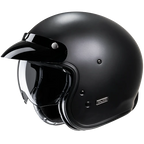 HJC V31 SOLID Semi Flat Black Jethelm – Fiberglas